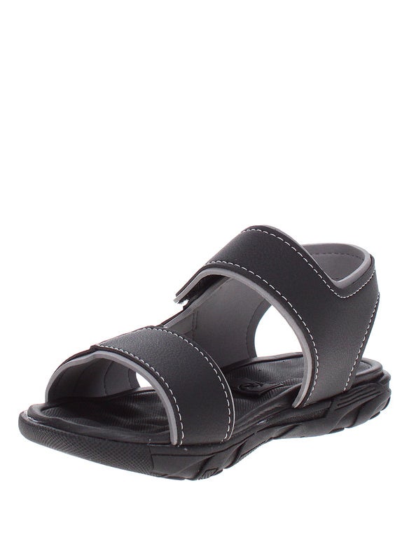 Molekinho Pre Teen Boys Sandals With Back Strap Black | Made In Brazil