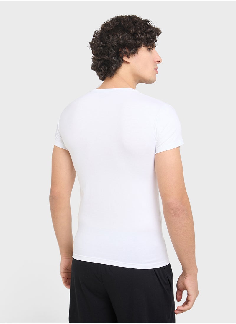 Beachwear Logo Crew Neck T-Shirt