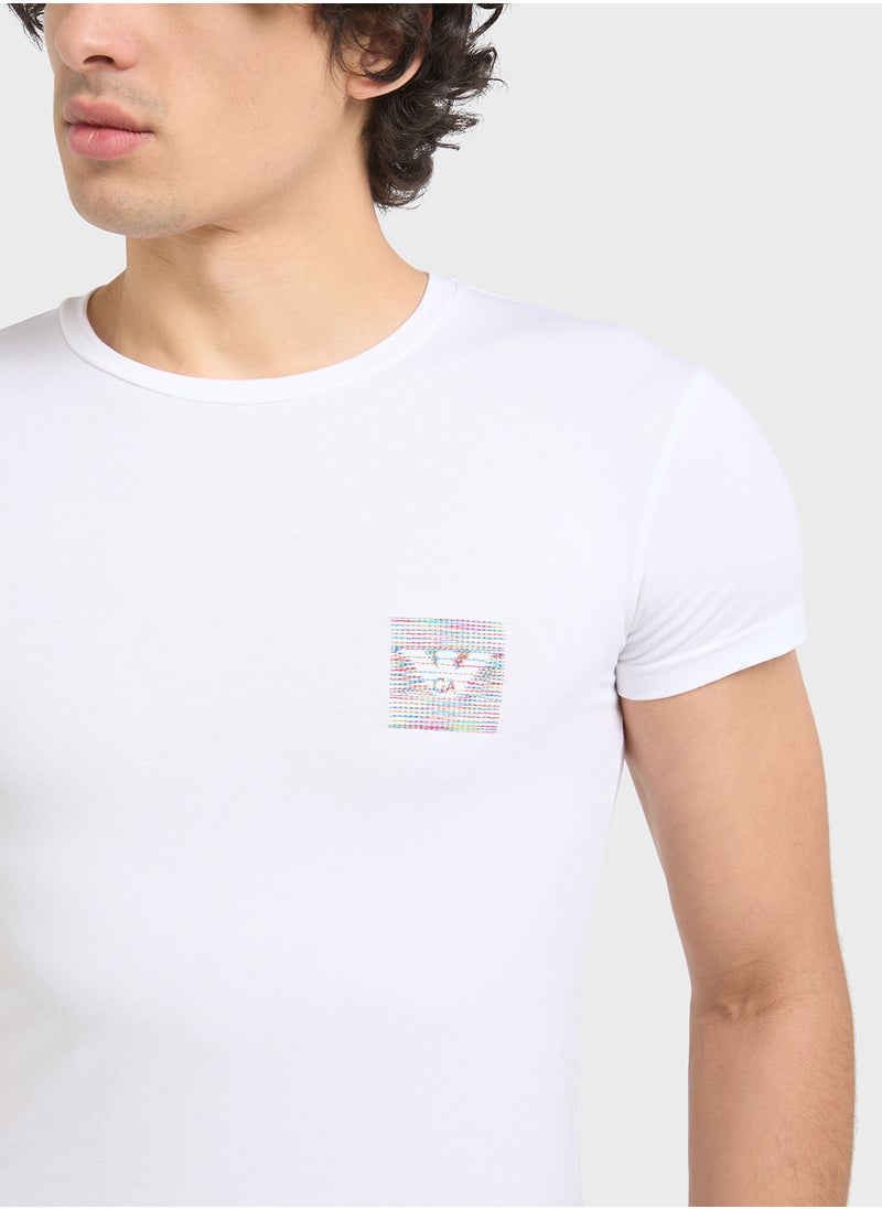 Beachwear Logo Crew Neck T-Shirt