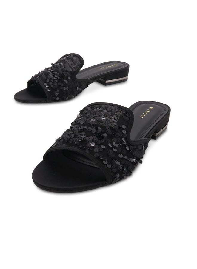One Strap Mid Heel Sandals