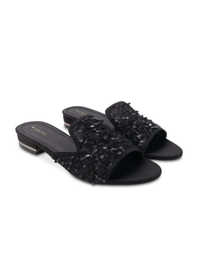 One Strap Mid Heel Sandals