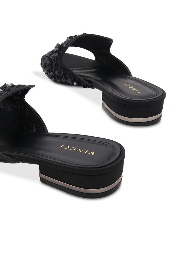 One Strap Mid Heel Sandals