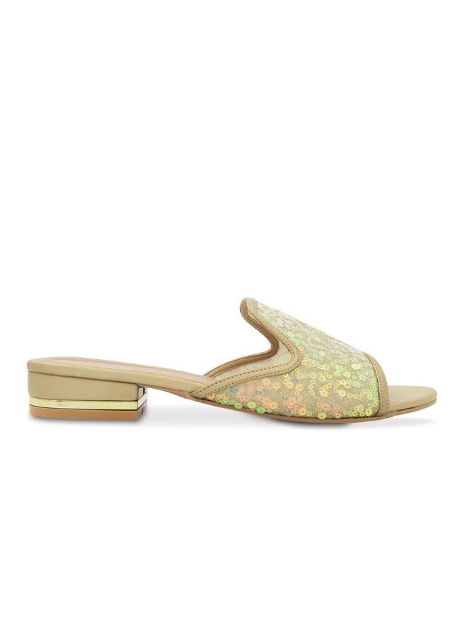 One Strap Mid Heel Sandals