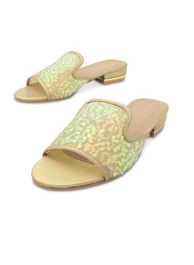 One Strap Mid Heel Sandals