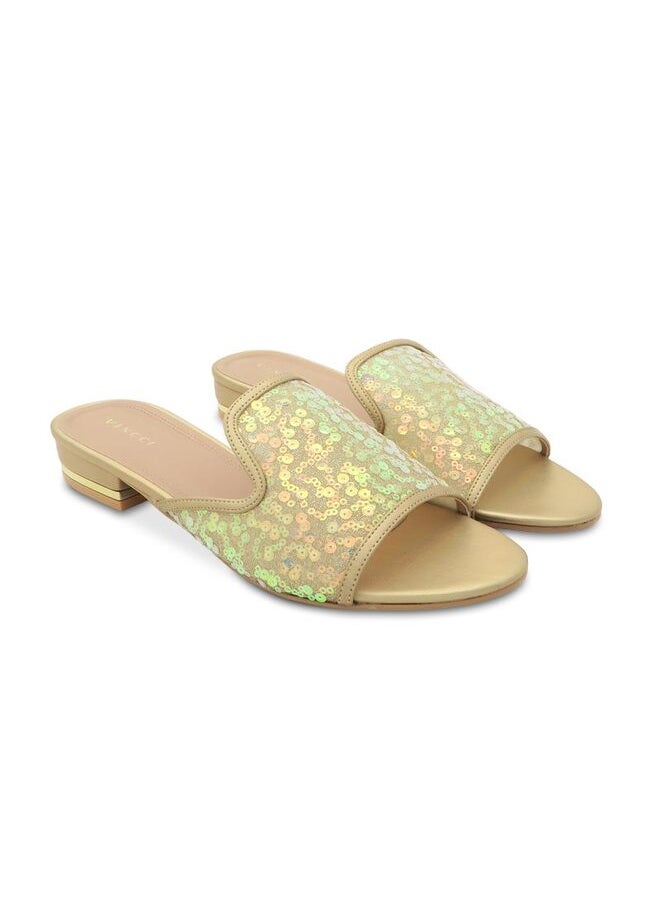 One Strap Mid Heel Sandals