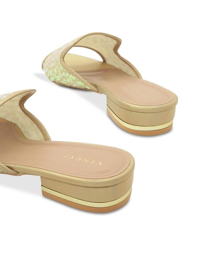 One Strap Mid Heel Sandals