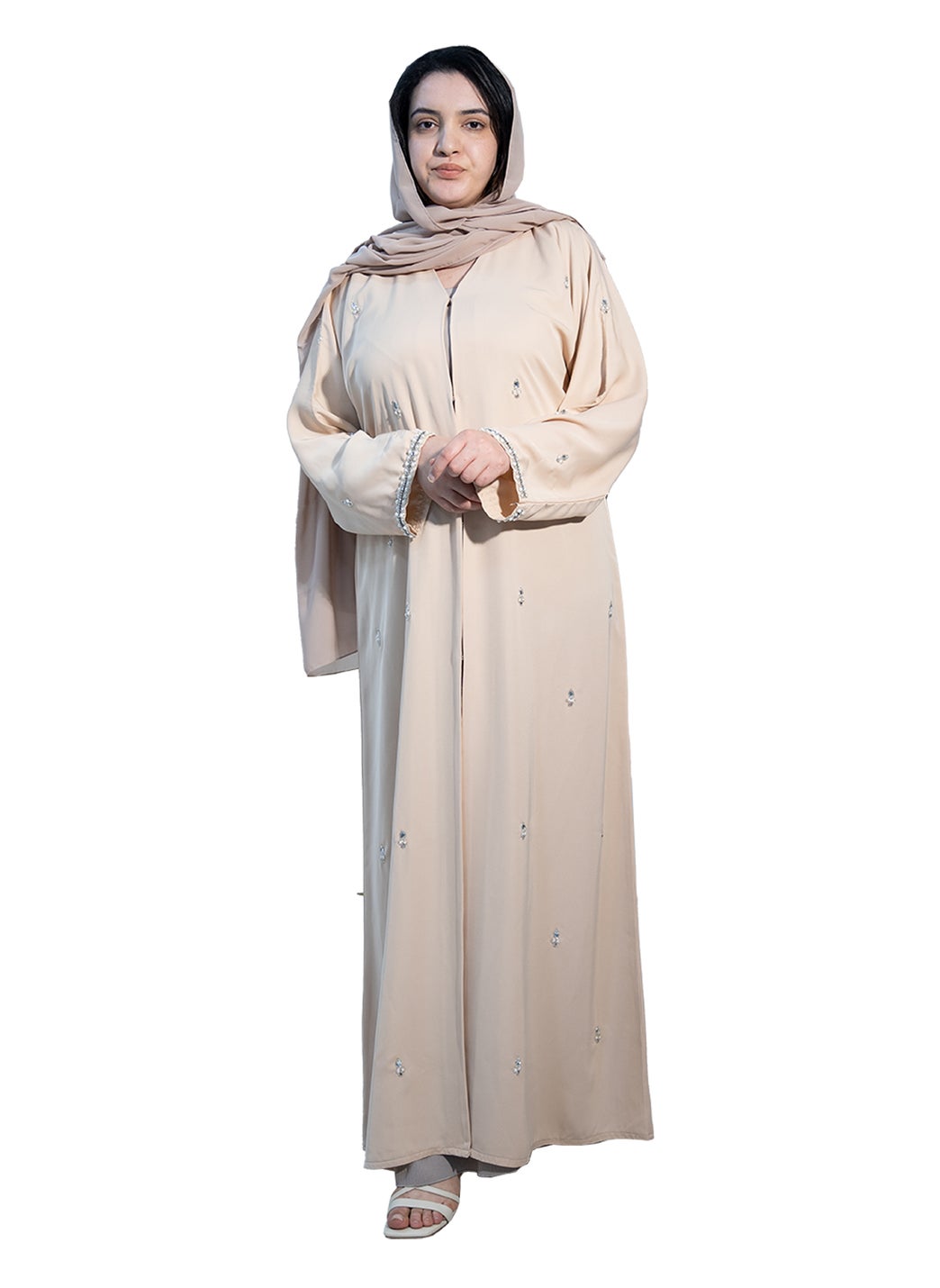Elegant Abaya with beautiful beadwork-667