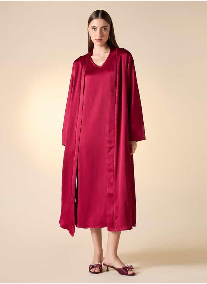 Iconic Textured Sleeveless Dress with Shrug
