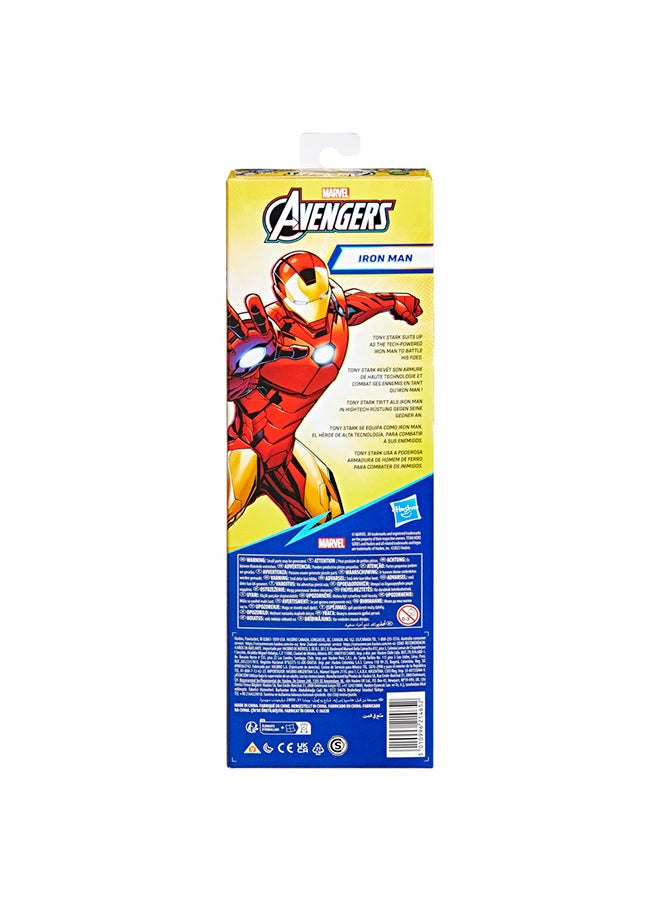 Marvel Avengers Titan Hero Series Iron Man Action Figure, 12-Inch, Avengers Toys for Kids Ages 4 and Up