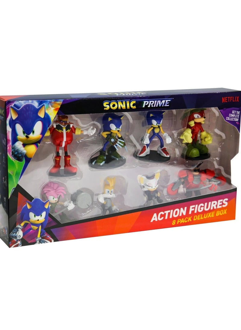Sonic Articulated Action Figures figure 8 pack deluxe box (S1)
