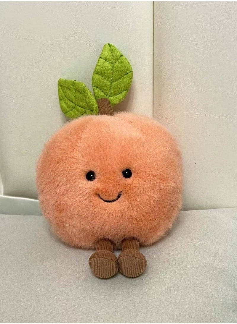 Jellycat Fun Peach Plush Toy - Soft Watermelon Stuffed Doll, Cute Birthday Gift for Kids and Adults