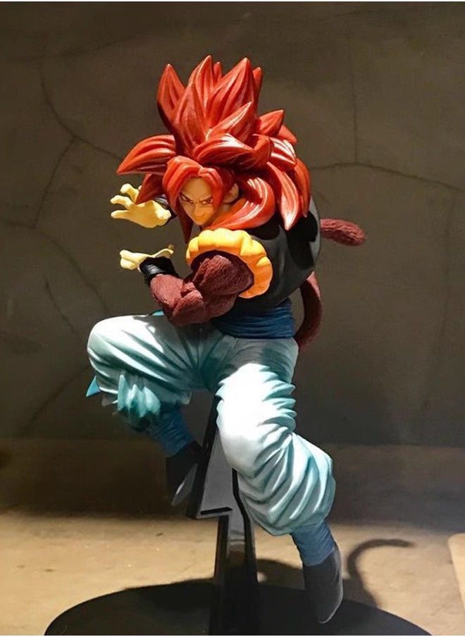 Dragon Ball Super Saiyan 4 Vegito Action Figure Decorative Resin Sculpture Home Decor Statue, Art Figurine Home Ornament Decoration for Office, Living Room, Bedroom, Book Shelf, TV Cabinet, Desktop