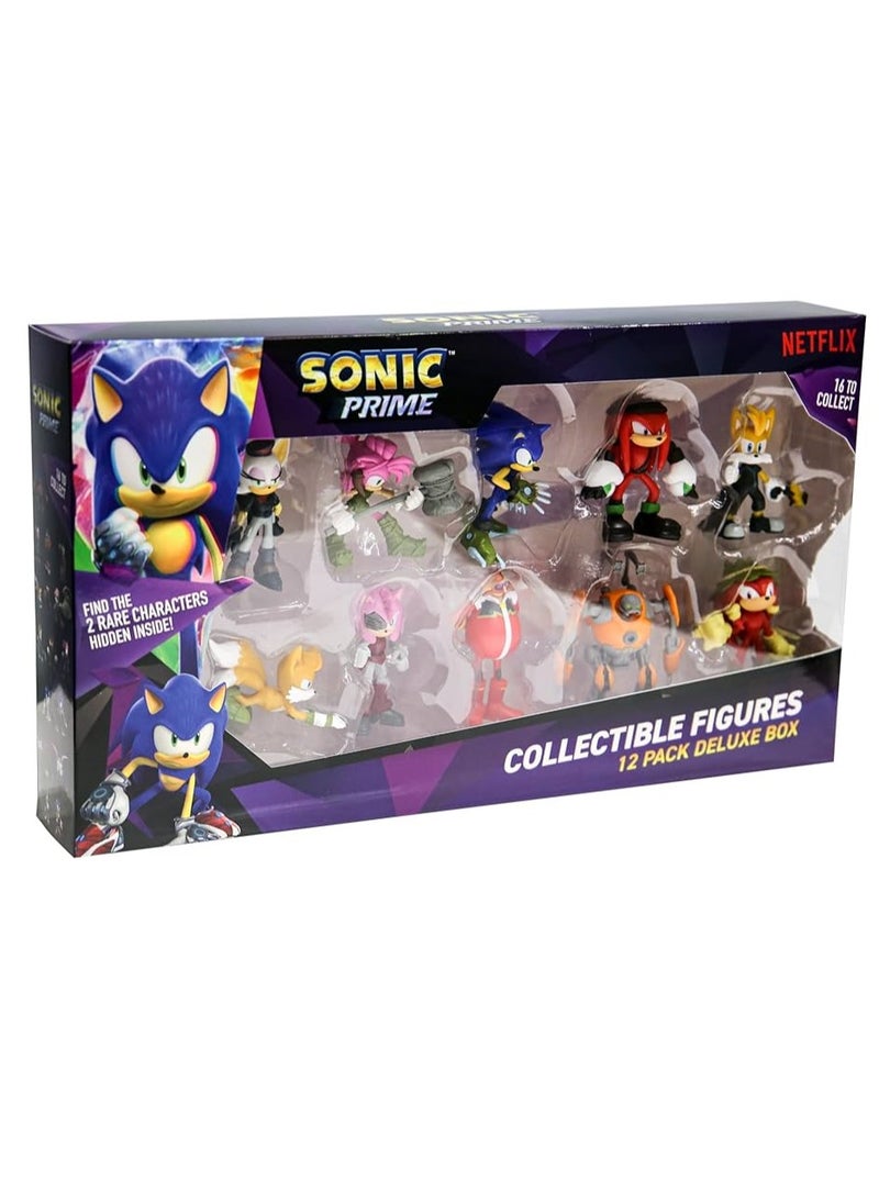 Sonic figures 12 pack Deluxe box (S1) - including 2 rare hidden characters