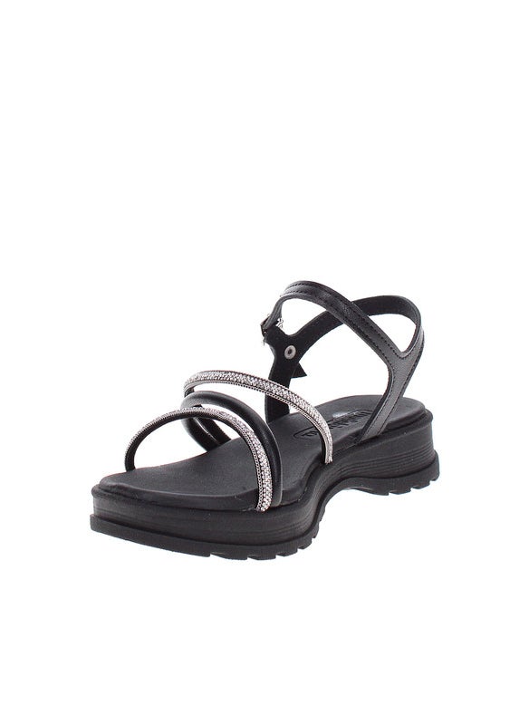 Molekinha Pre Teen Girls Sandals With Back Strap Black | Made In Brazil