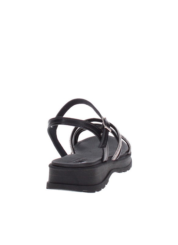 Molekinha Pre Teen Girls Sandals With Back Strap Black | Made In Brazil