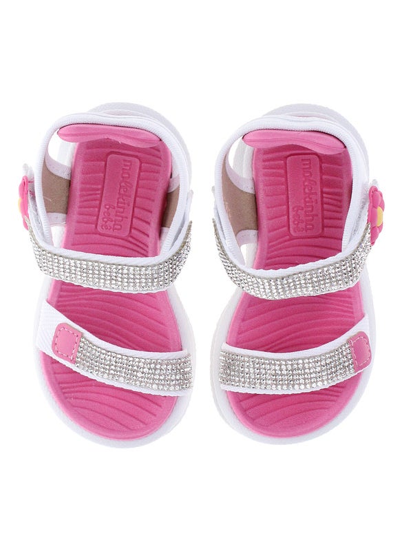 Molekinha Infant Girls Sandals With Back Strap Pink | Made In Brazil