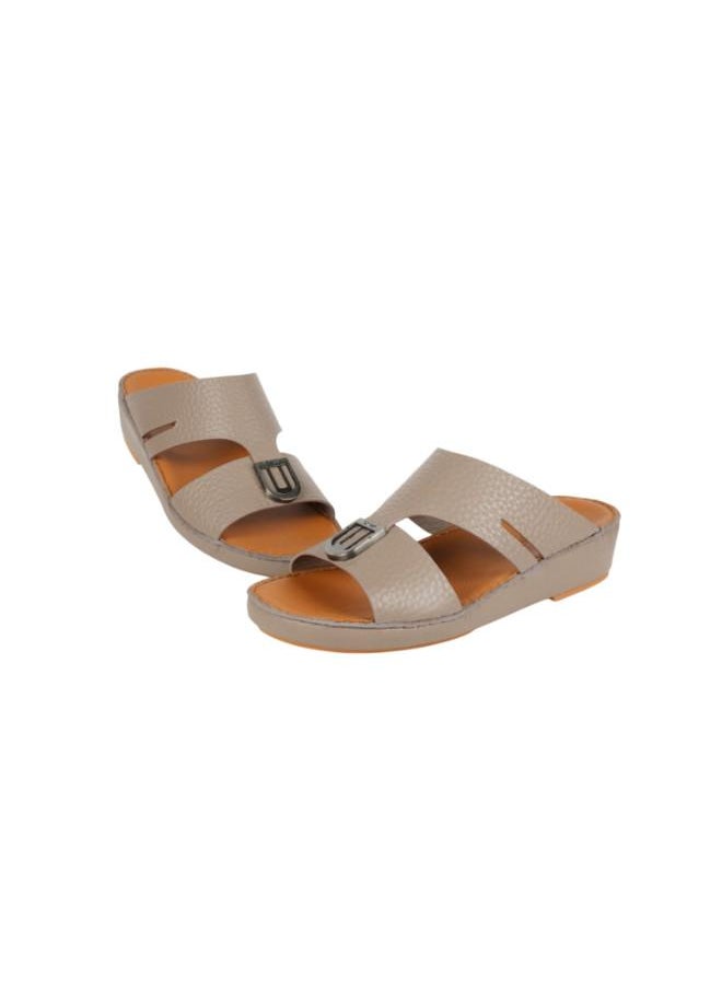 008-3729 Barjeel Uno Mens Arabic Sandals BS 39 Taupe