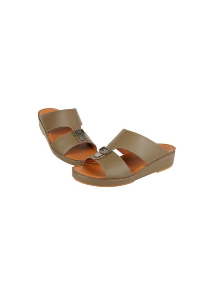 008-3721 Barjeel Uno Mens Arabic Sandals BS 37 Olive