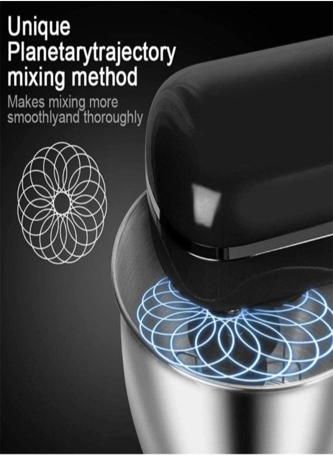 1500W Stand Mixer 5L Electric Kneading Machine Food Mixer with Beater Dough Hook And Wire Whip Eggbeater for Home Use 6 Speed Adjustment