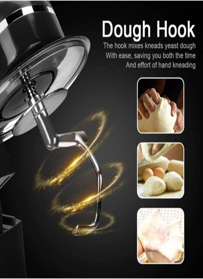 1500W Stand Mixer 5L Electric Kneading Machine Food Mixer with Beater Dough Hook And Wire Whip Eggbeater for Home Use 6 Speed Adjustment