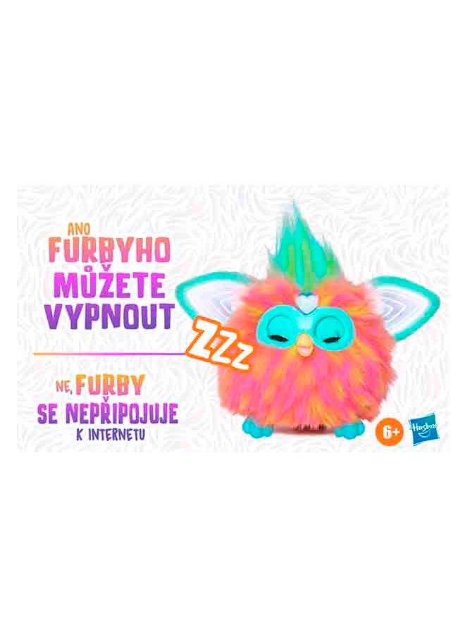 Furby Coral, 15 Fashion Accessories, Interactive Plush Toys for 6 Year Old Girls & Boys & Up, Voice Activated Animatronic