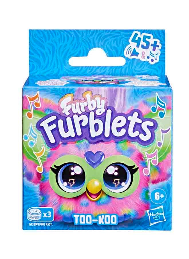 Furby Furblets Hip-Bop Pink and Purple Plush 6 Years Old