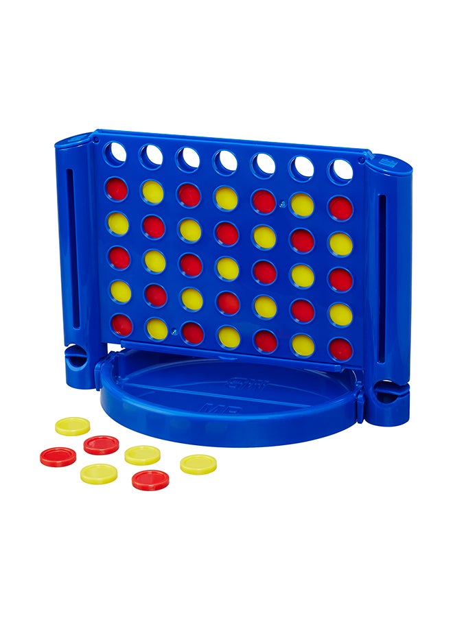 Connect 4 Grab and Go Game for Kids Ages 6 and Up, Portable Game for 2 Players, Travel Game for Kids
