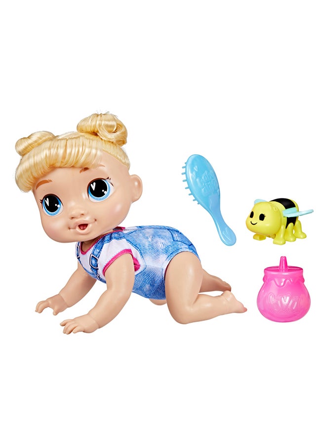 Crawl 'n Play Harper Hugs Electronic Crawling Baby Doll Set, 10.75 Inches