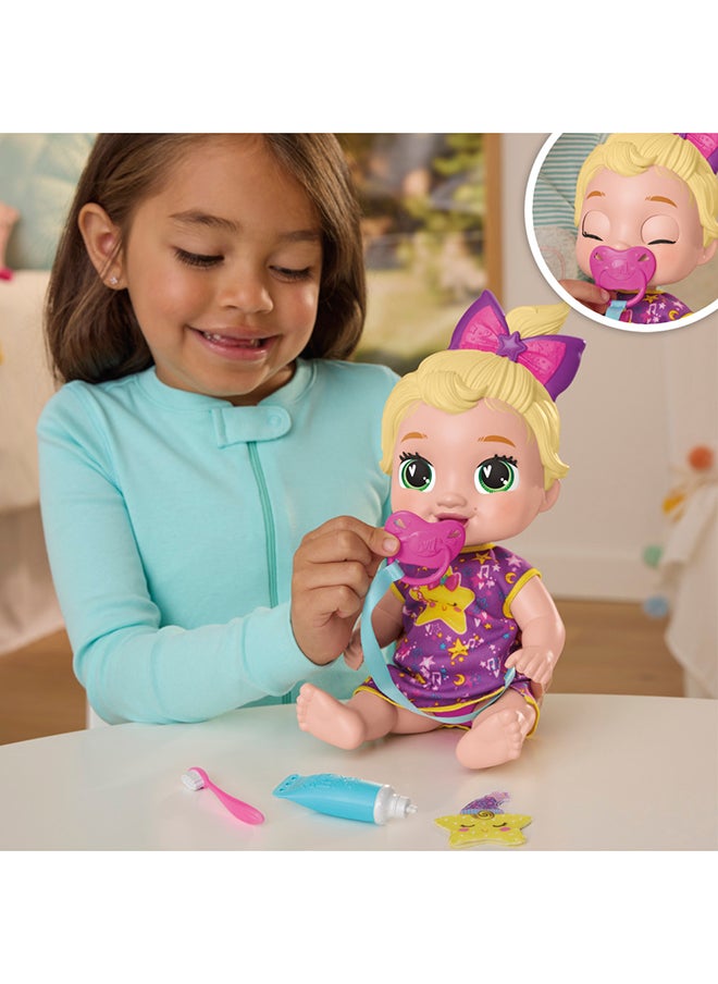 Lil Dreamer LaLa GooGoo Sleepy Baby Doll Set, Blonde Hair, Fun Sleepover Theme Toys