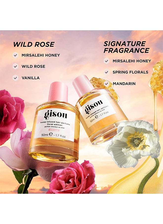 Honey Infused Hair Perfume 50ML, Enriched Delicate Hair Oil, Nourishing And Hydrating Hair Shine Spray, 1.7oz