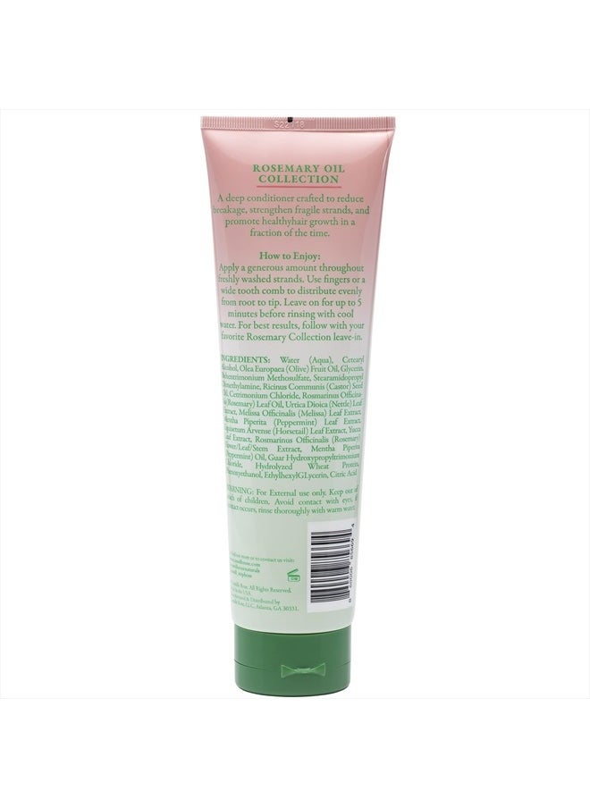 Rosemary Oil 5-Minute Deep Strengthening Hair Mask and Conditioner, with Natural Castor, Peppermint, and Rosemary Oils for Hair Growth & All Hair Types, 8.5 fl oz