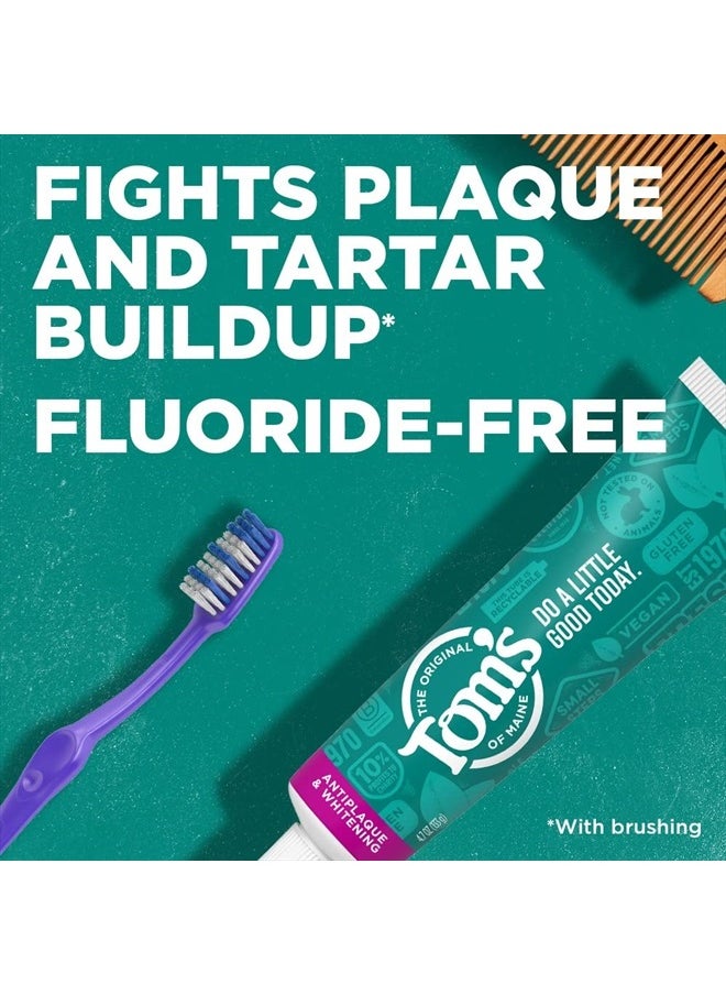 Fluoride-Free Antiplaque & Whitening Natural Toothpaste, Spearmint, 5.5 oz.