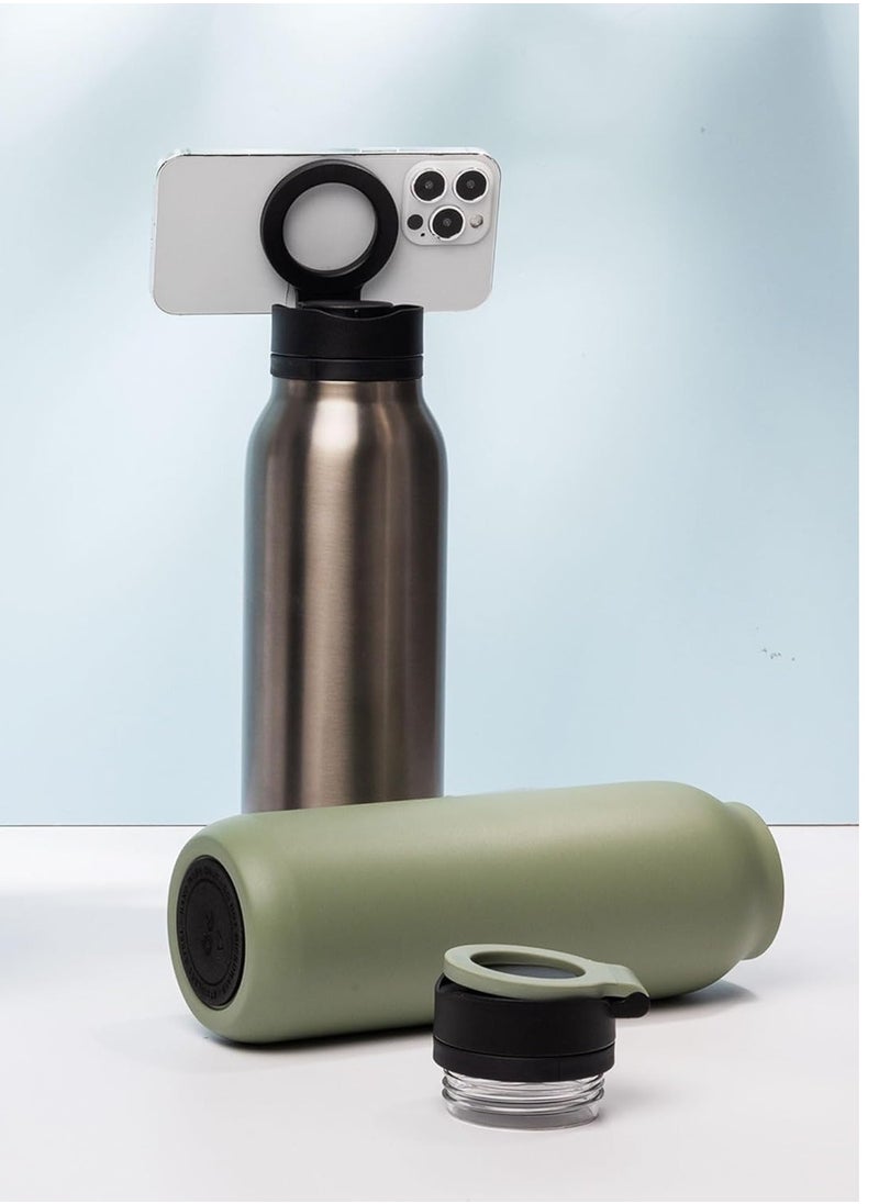 Botella Insulated Water Bottle Pro - Leakproof Stainless Steel, Sports & Travel, 900ml, Green