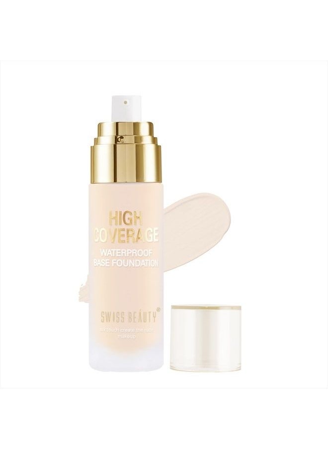 Swiss Beauty High Coverage Waterproof Base Foundation, Shades,