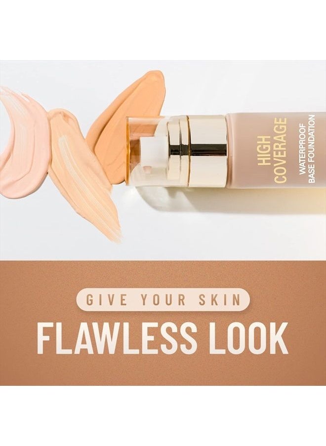 Swiss Beauty High Coverage Waterproof Base Foundation, Shades,