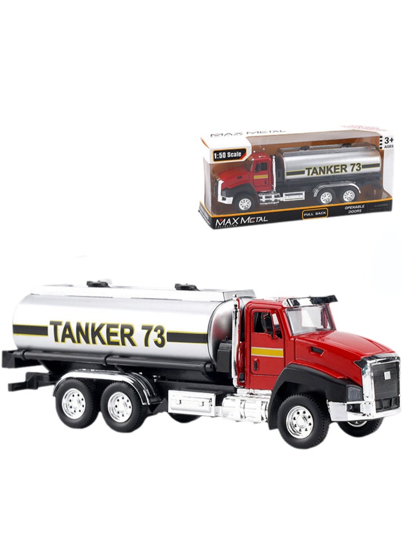 Children's Toy Alloy Texture Engineering Vehicle Model Engineering Vehicle Set (Fire Water Tanker)