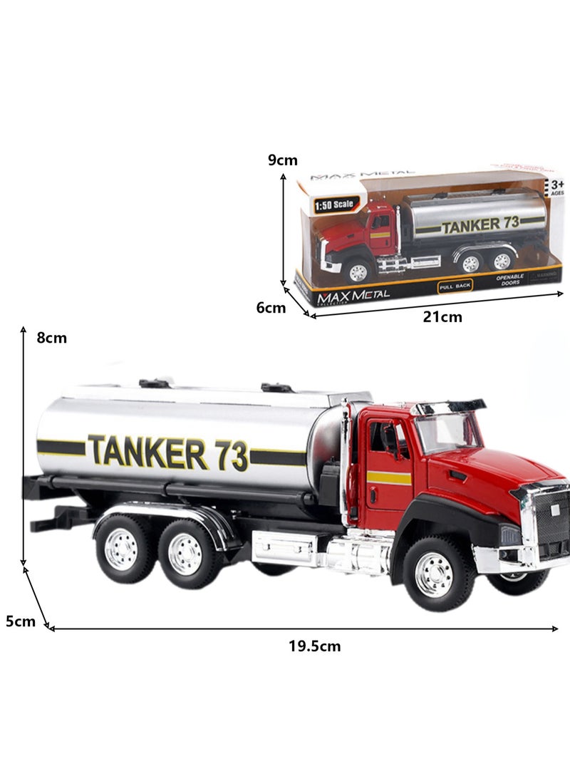 Children's Toy Alloy Texture Engineering Vehicle Model Engineering Vehicle Set (Fire Water Tanker)