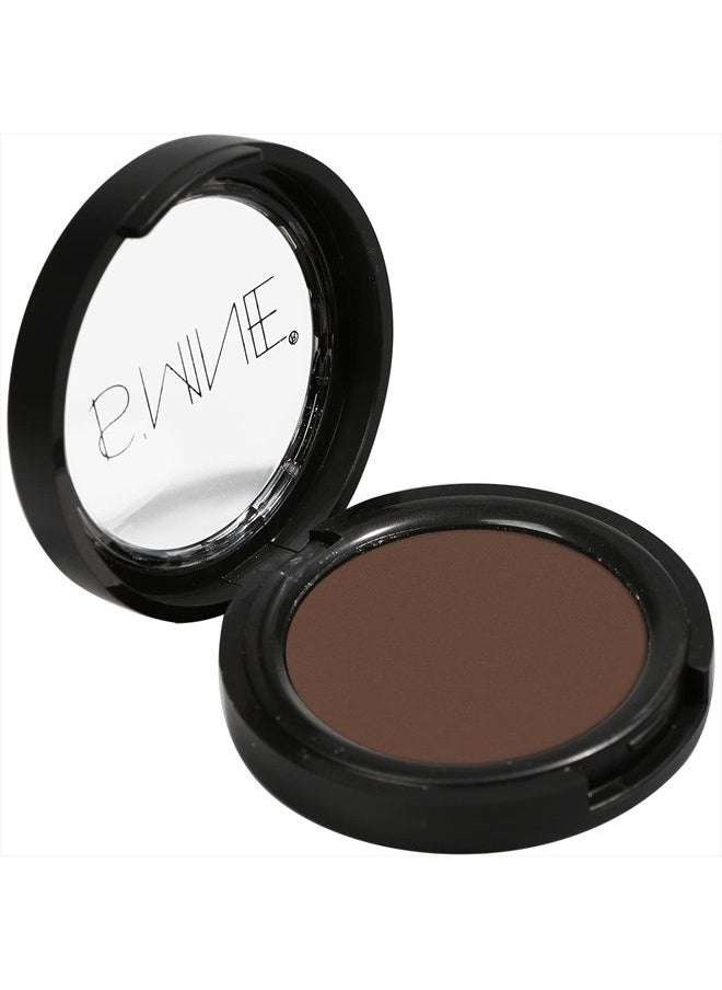 ISMINE Single Eyeshadow Powder Palette Matte Coffee, High Pigment, Longwear Single Brown Eye Makeup for Day & Night (#04)