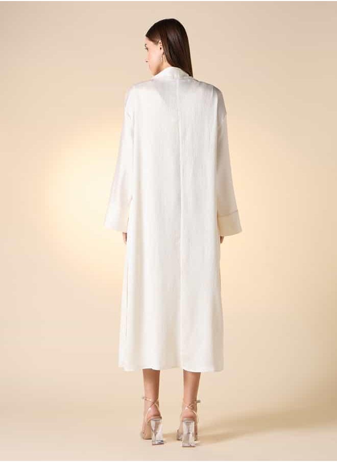 Iconic Textured Sleeveless Dress with Shrug