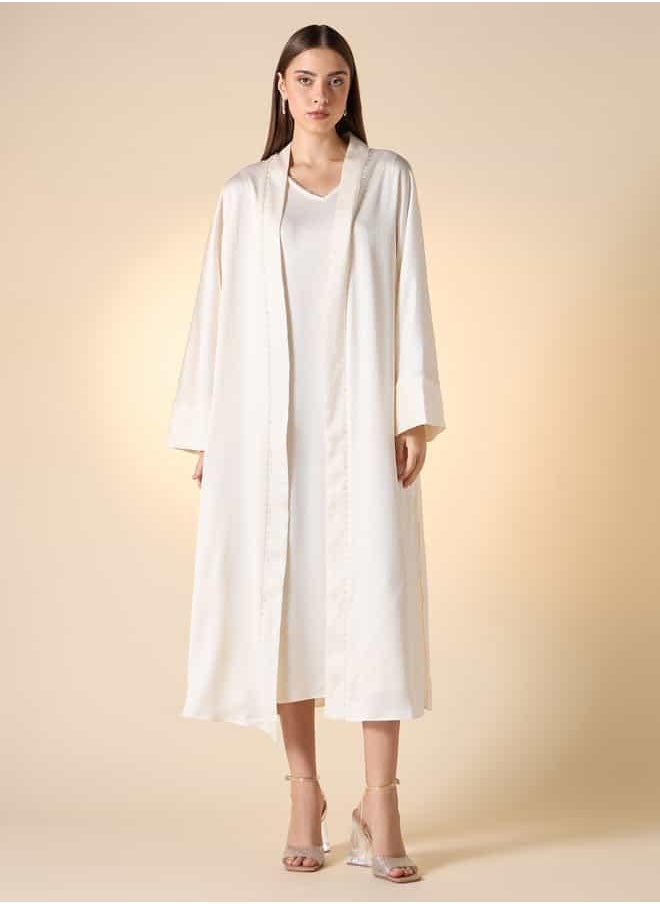 Iconic Textured Sleeveless Dress with Shrug