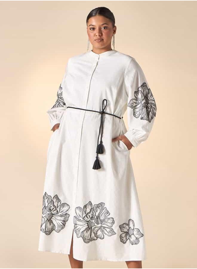 Floral Embroidered Dress