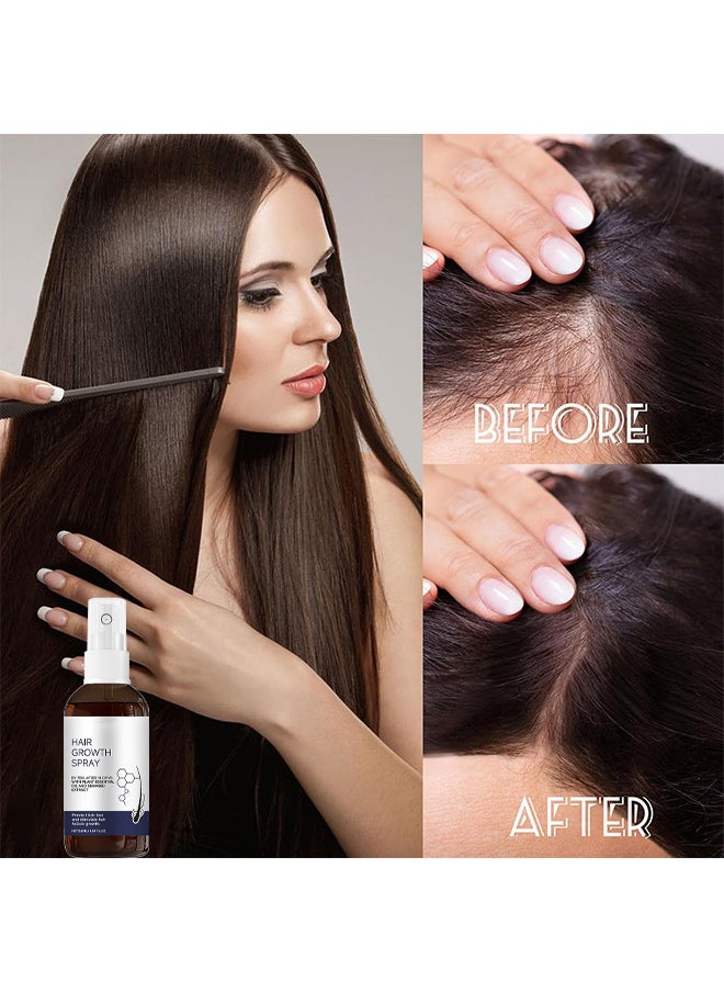 Hair Growth Serum Spray, 22% Seaweed Extract For Hair Loss Control And Hair Growth In Men And Women, Boost Thicker Beard And Hair Growth, Improve Baldness (50ML)