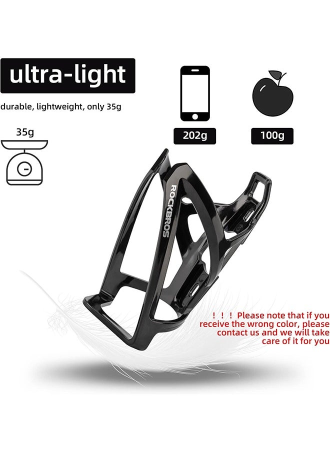 Bike Water Bottle Holder Ultra-Light Bicycle Bottle Cages With Screws Tool, Universal Bike Cup Holder For Road Mtb Mountain Bikes Cycling Accessories（2 Pack）