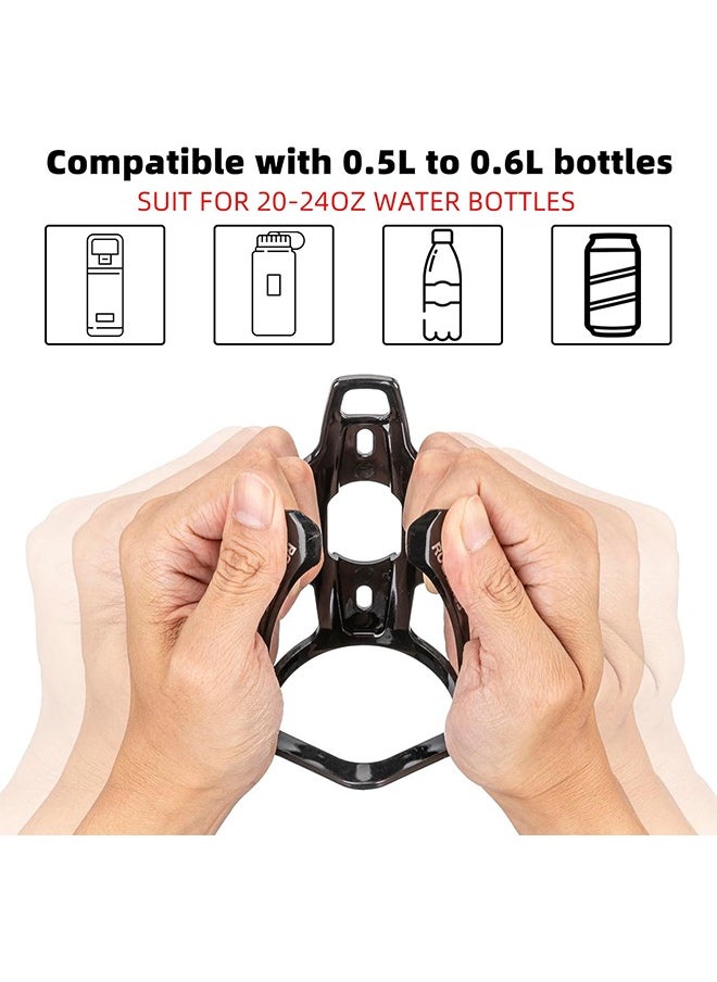 Bike Water Bottle Holder Ultra-Light Bicycle Bottle Cages With Screws Tool, Universal Bike Cup Holder For Road Mtb Mountain Bikes Cycling Accessories（2 Pack）