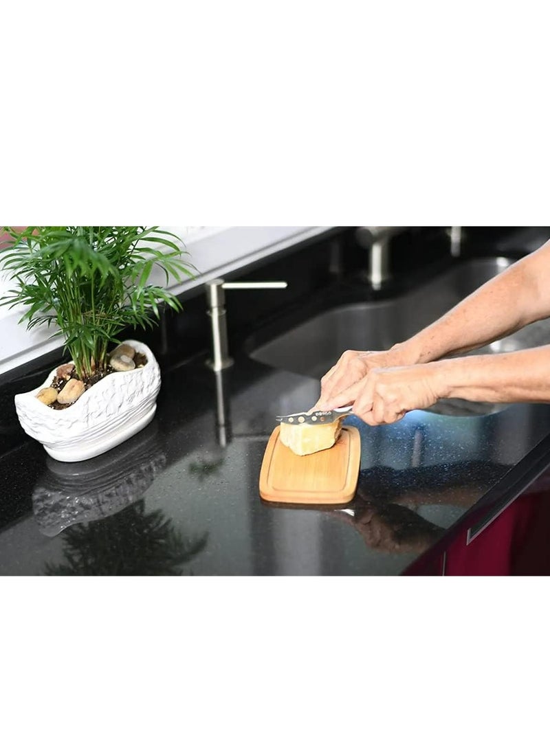 Bamboo Butter Dish with Dome Lid, Airtight Butter Container,  Dishwasher Safe
