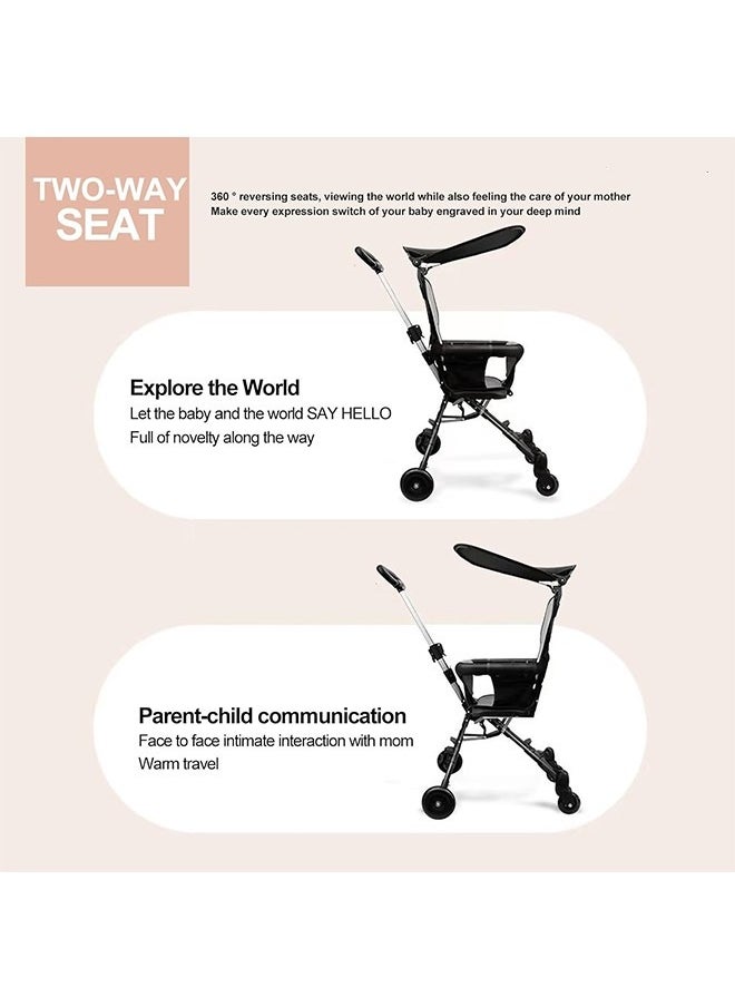 Baby Stroller,Kids Stroller,Baby Travel Stroller with Adjustable Handles and Backrest, One-Hand Fold, For Overhead Airplane StorageFoldable Baby Stroller for Easy Storage, Ideal for Babies and Toddlers Up to 3 Years(XKB-302)