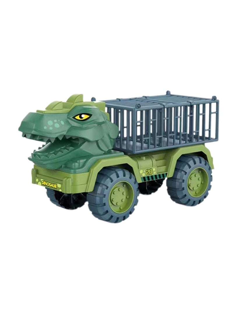 Dinosaur Truck Toy - Animal Transporter Toy, Suitable for Children's Toy Birthday Gift (Medium Tyrannosaurus Rex Cage)