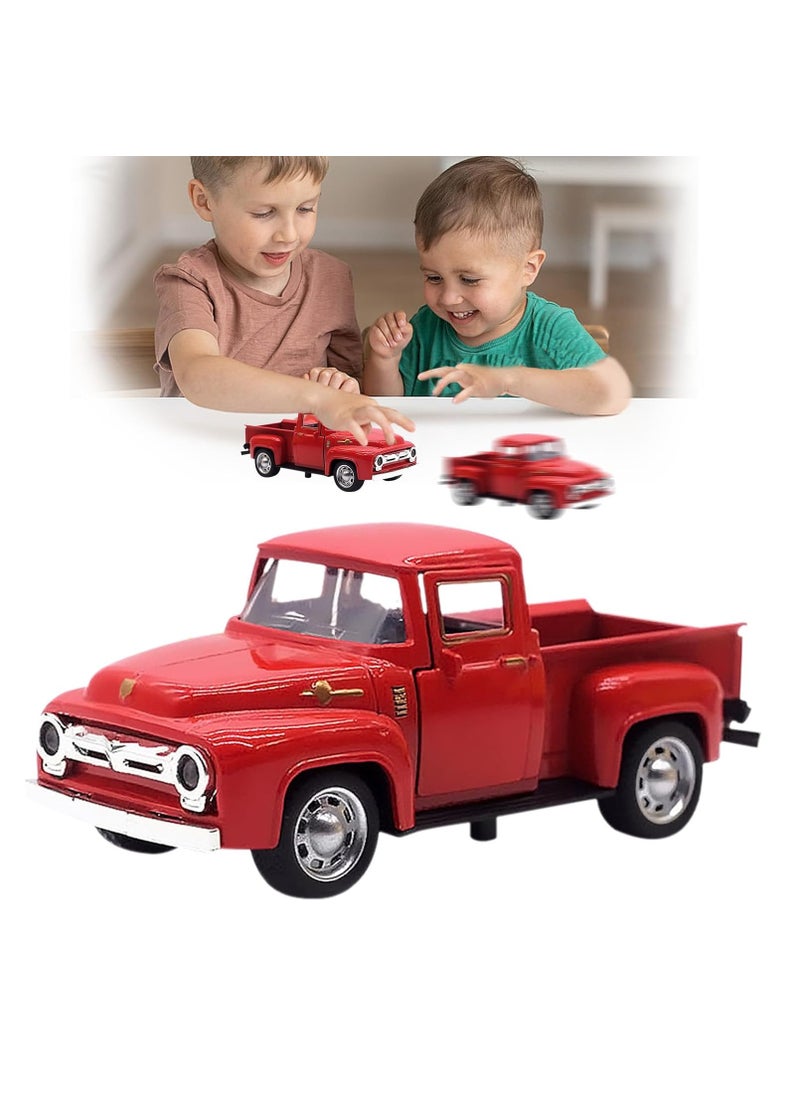 Truck Toys Suitable for Children Aged 1-12 Years Old. The Truck Has a Pull-Back Device and The Door Can be Opened. 1:32 Alloy Children'S Car Toys, Suitable for Birthday Gifts, Cake Decorations, Offi