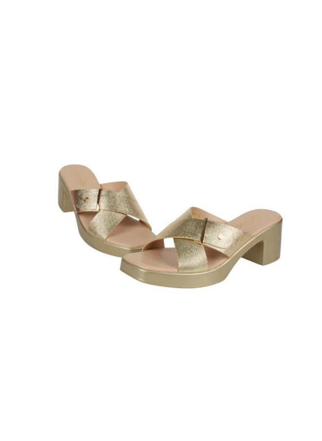 092-2991 Michelle Morgan Ladies Block Heel Sandals 414RJ60J Gold