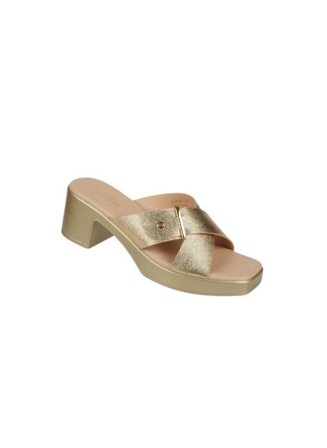 092-2991 Michelle Morgan Ladies Block Heel Sandals 414RJ60J Gold